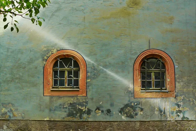 window, housewall, house facade, house front, facade, architecture, weathered, building, house, historic center, weimar, lattice windows, historical, old, grunge, to dye, color flaking, peel off, masonry, lichtspiel, incidence of light, beam of light, germany, window, window, window, window, window, house, house, house. Sustainable materials maintenance: a condition survey