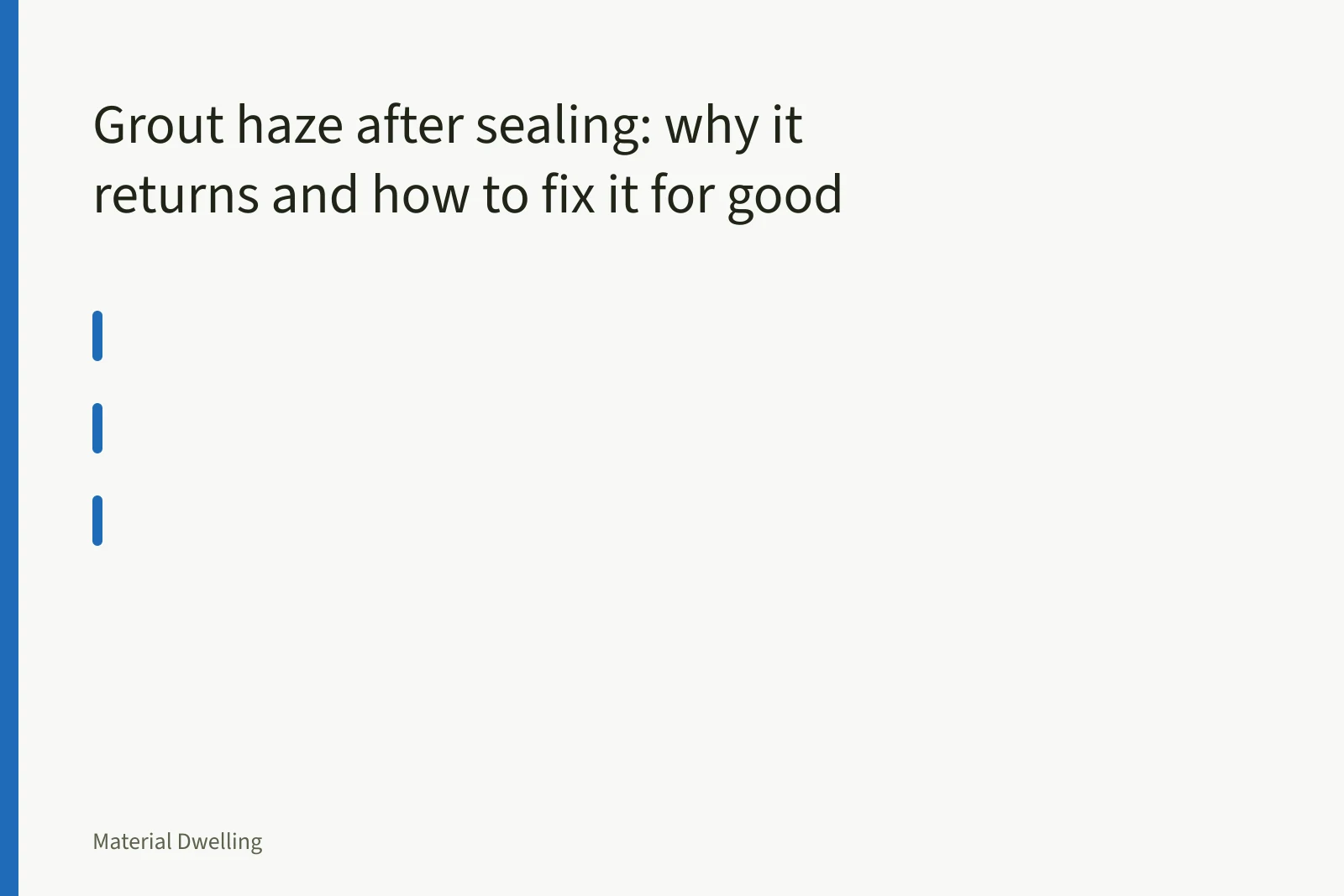 White nylon pad scrubbing grout haze from a hex mosaic shower floor. Grout haze after sealing: why it returns and how to fix it for good