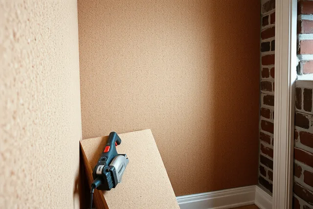 Rigid cork and wood fiber insulation boards cut and fitted against a small room wall. Small-space natural insulation: a game of inches, not thickness charts