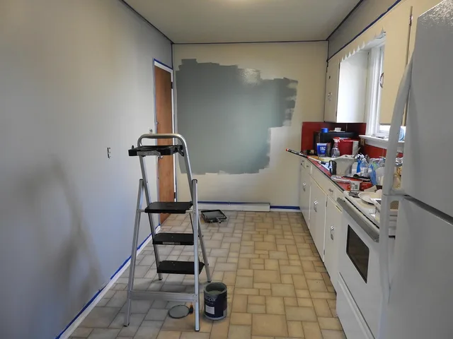 paint, workspace, remodel, design, creative, work, creativity, ladder, kitchen, moving, occupation, gray kitchen, gray painting, gray paint, gray creative, remodel, remodel, remodel, remodel, remodel. Which low VOC finishes upgrades add everyday value: a practical read