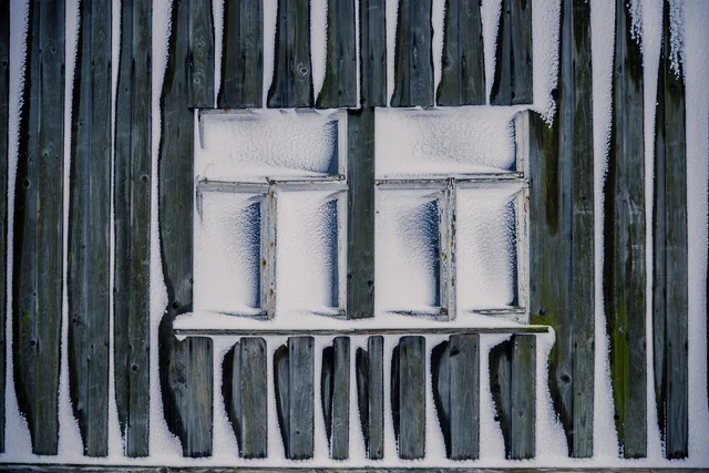 house, wooden, wall, window, frames, snow, nature, winter, blue window, blue wall, blue frame. Insulation upgrades ranked by everyday comfort, not payback